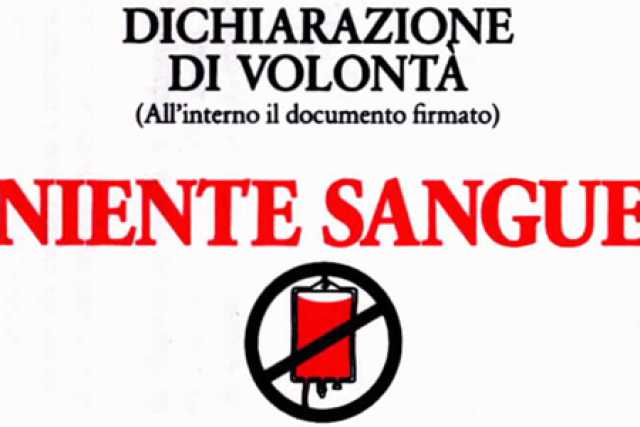 Testimone di Geova muore rifiutando le trasfusioni: �Un sacrificio� 